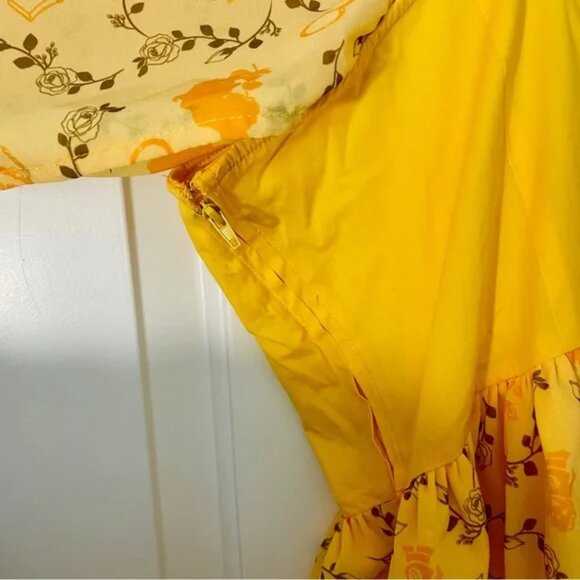 NWT Her Universe Disney Beauty And The Beast Belle Cold Shoulder Dress - Picture 8 of 11